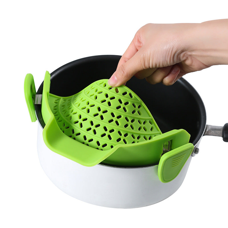 Effortless Kitchen Draining: Silicone Pot Side Drain Stopper