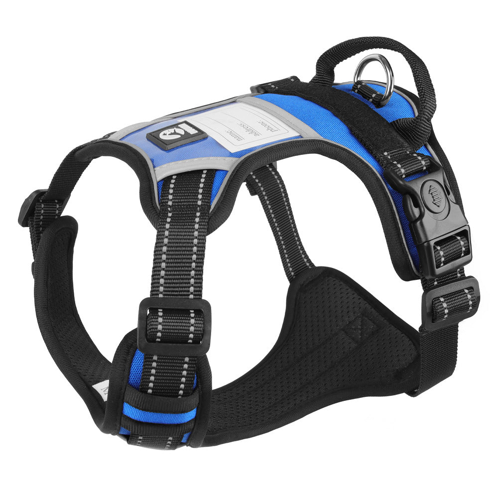 Large Dog Reflective Vest Harness – Adjustable Chest Strap Safety