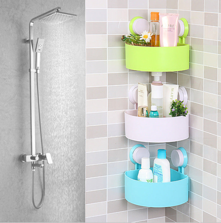 Space-Saving Bathroom Corner Shelf