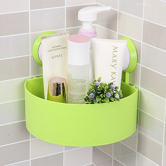 Space-Saving Bathroom Corner Shelf