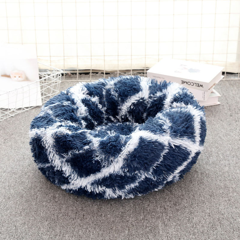 Universal Plush Round Pet Bed – Warm Dog & Cat House Bed
