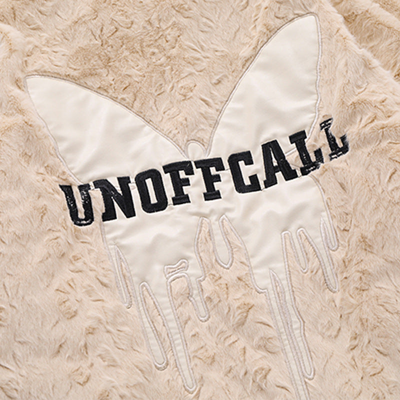 Youth Fleece-Lined Street Fashion Cardigan