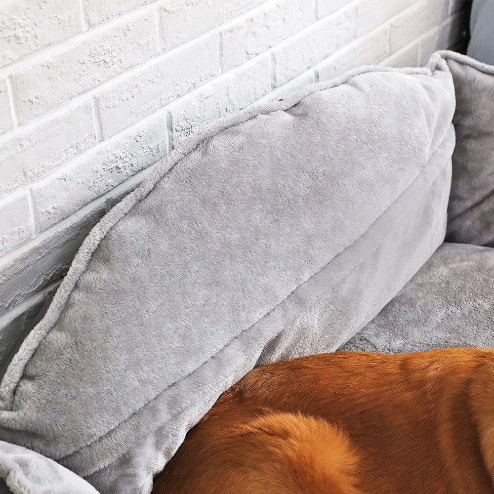 Pet’s Lounging Comfort: Premium Sofa-Style Dog Bed