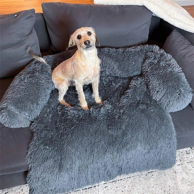 Plush Pet Dog Bed – Soft Cushion Washable Dog & Cat Sleeping Mat