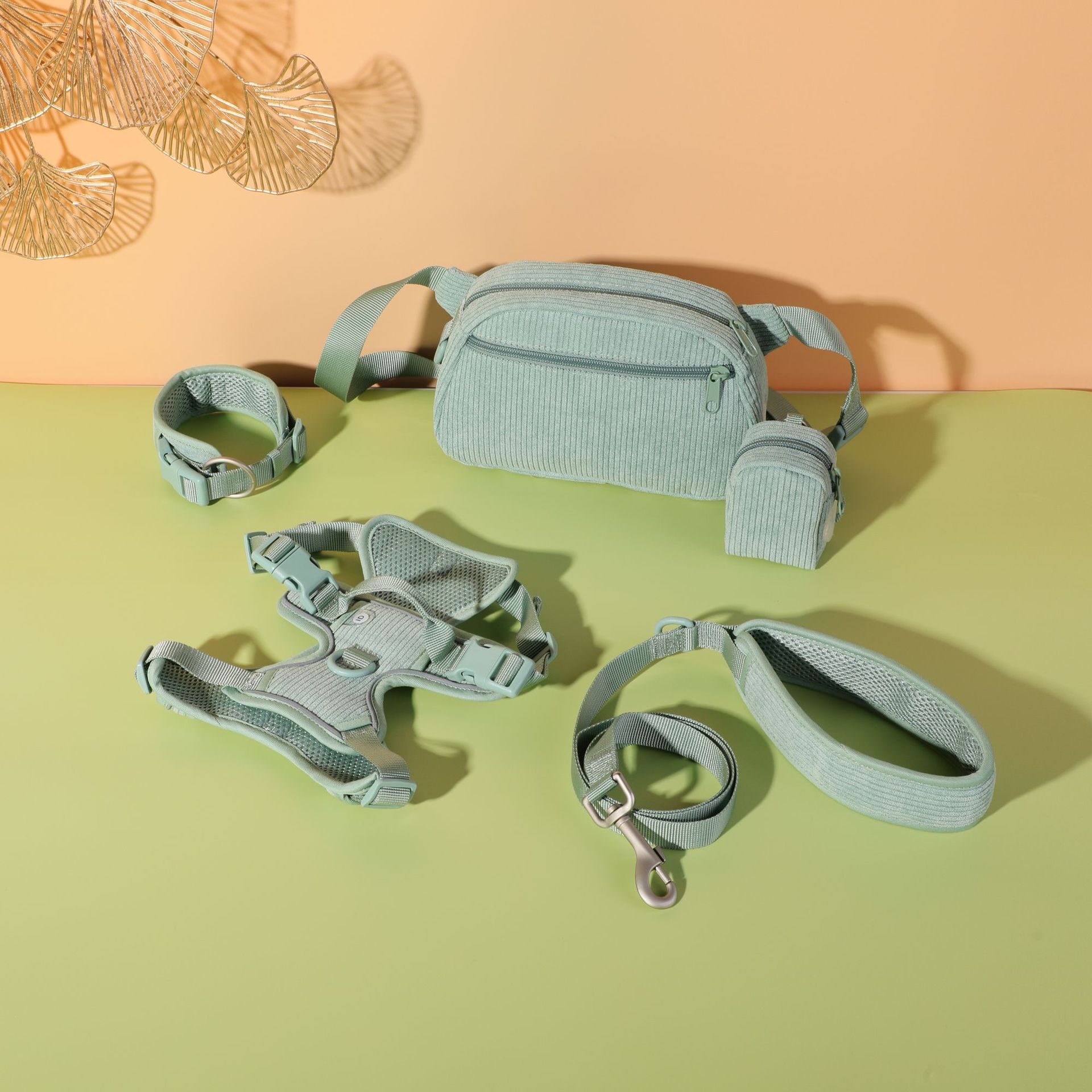 Pet Collar Explosion-proof Dog Vest With Collar Haulage Rope Package