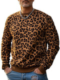 Men’s Hooded Fancy Pattern Long Sleeve Sweatshirt