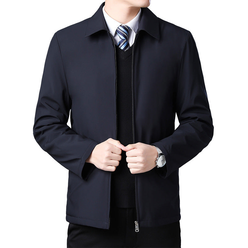 Middle-aged Men's Casual Lapel Jacket