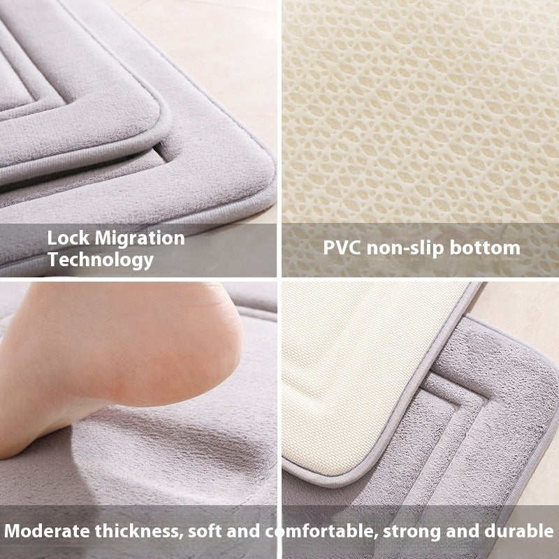 Space-Smart Non-Slip Mat for Bathroom, Kitchen & Entrance