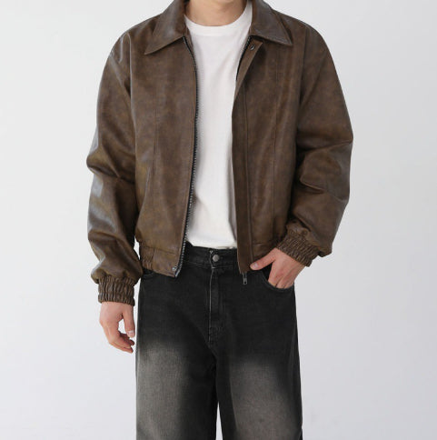 Youth Leisure Polyester Coat with Side Pockets