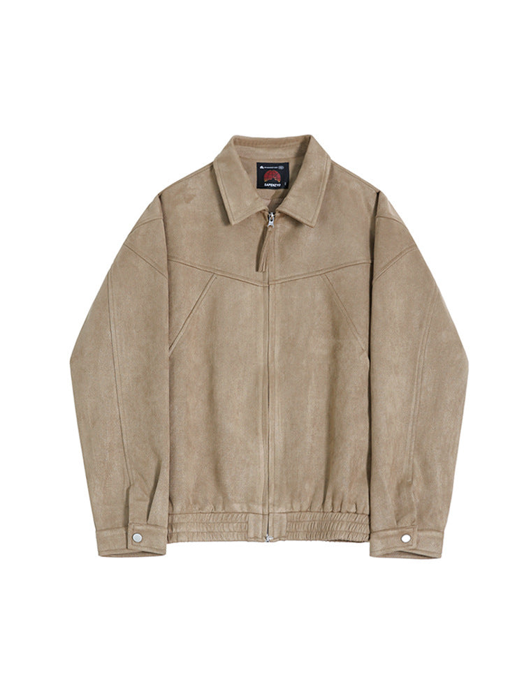 Youth Leisure Polyester Coat with Side Pockets