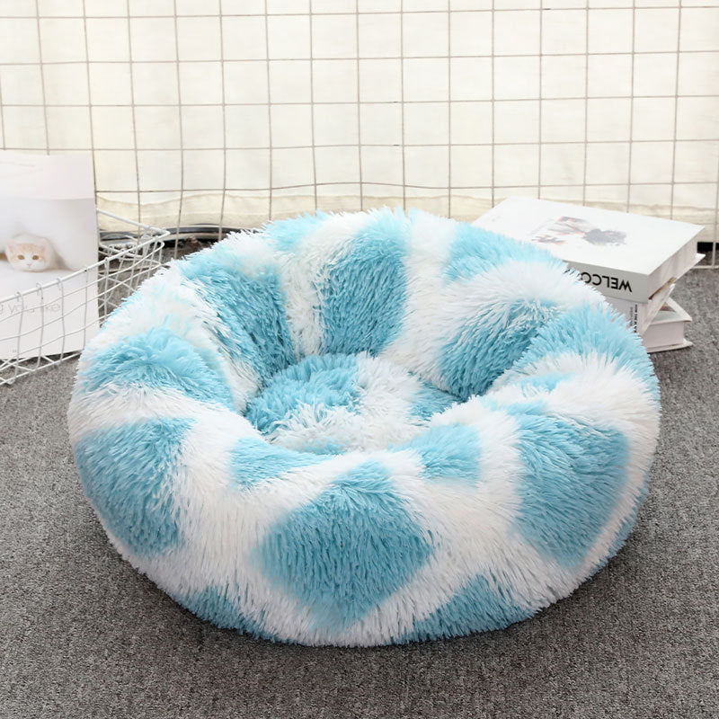 Universal Plush Round Pet Bed – Warm Dog & Cat House Bed