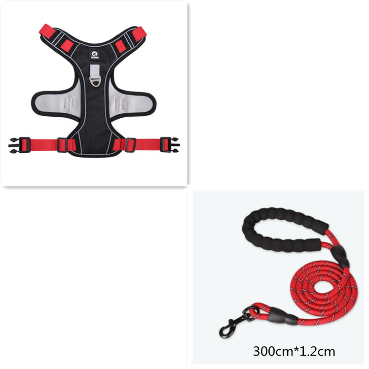 Large Dog Reflective Vest Harness