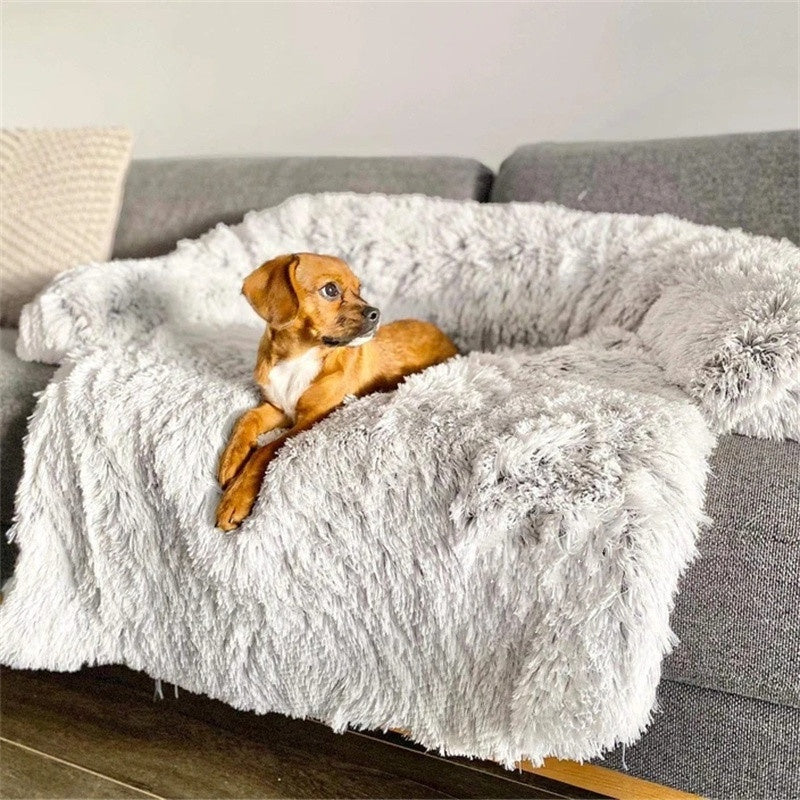 Plush Pet Dog Bed – Soft Cushion Washable Dog & Cat Sleeping Mat