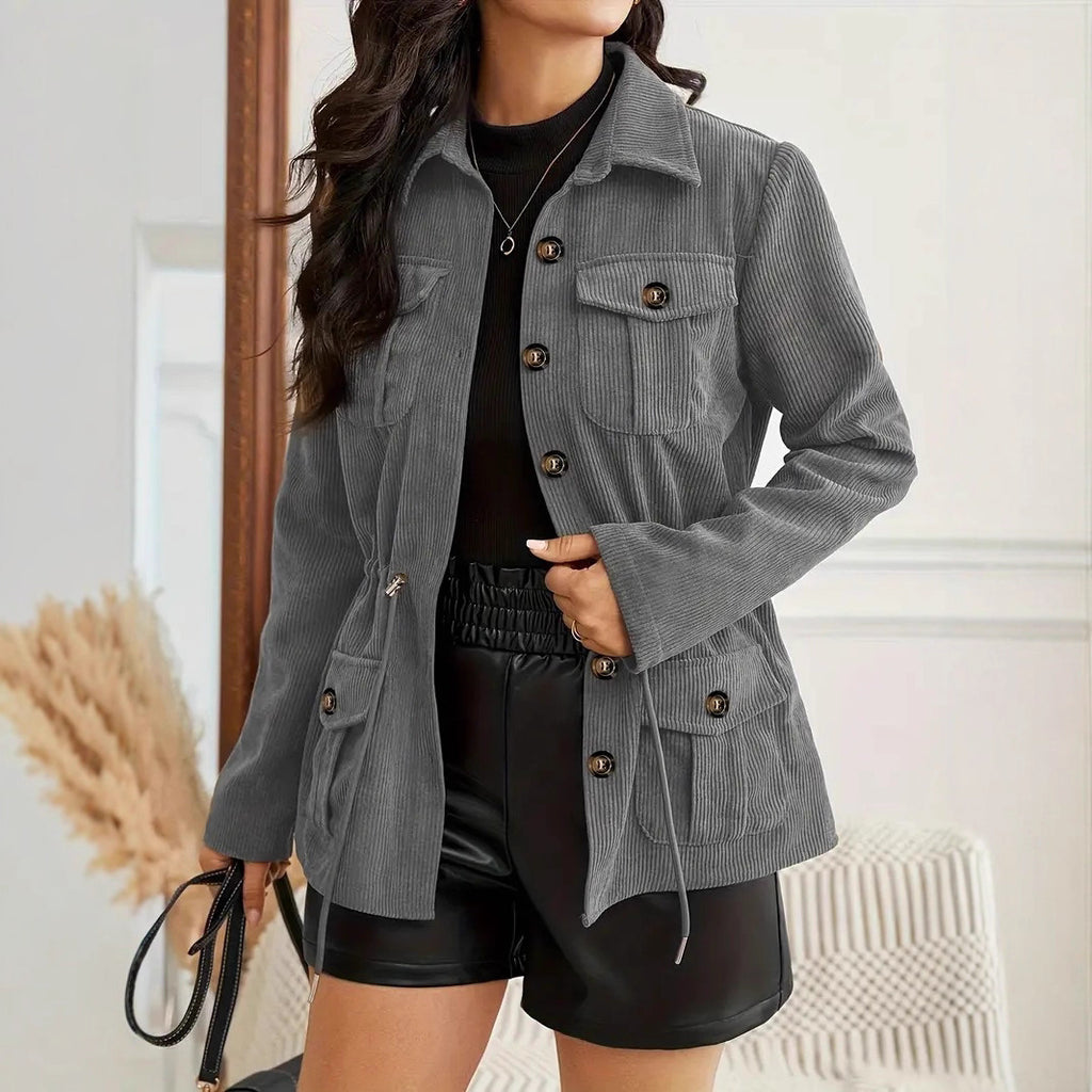 European And American Corduroy Casual Jacket Style Loose And Atmospheric